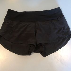 Black Lululemon speed up shorts